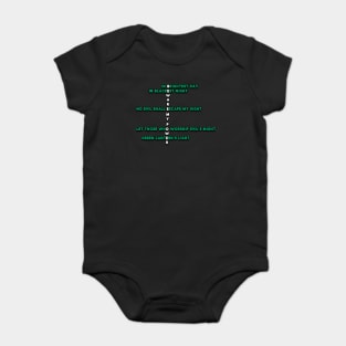 The Green Lantern Oath Baby Bodysuit